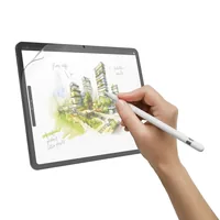 Hama Displayschutzglas Feels Like Paper 11 - Bildschirmdiagonale in Zoll: 11  - Tablet Kompatibilität: iPad (10. Gen.) - Folien Effekt: Beschreibbar - Flexibel - Kratzfest - Natürliches Schreibgefühl - Stossfest - Transparent