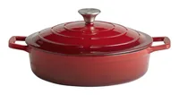 APS Bräter 5 Stars 3 l, Rot - Material: Eisen - Gusseisen - Topfart: Bräter - Kompatible Kochfelder: Backofen - Induktion - Antihaftbeschichtung: Keine Angaben - Detailfarbe: Rot - Spülmaschinenfest: Nein