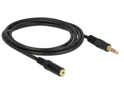 DELOCK Klinkeverl. 3,5mm -> 3,5mm StBu 2.00m schwarz