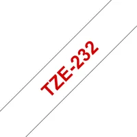 BROTHER P-Touch TZE-232 red on white 12mm
