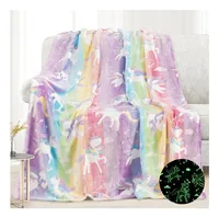 Flair Unicorn throw blanket 150 x 200 cm Polyester Multicolour