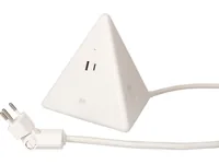Max Hauri Steckdosenleiste Pyramide, Weiss 2x T13, USB A+C 18W - Einsatzgebiet: Indoor - Detailfarbe: Weiss - Kinderschutz: Nein - Steckertyp Ausgang: USB-C Buchse - T13 - USB-A Buchse - Schalter: Nein - Steckdosenanzahl: 2