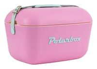 Polarbox Retro Cooler 12 l Bubblegum Pink – Cyan - Stromversorgung: Keine - Kühltechnologie: Passiv - Nachhaltigkeit: Nicht angegeben - Gewicht: 1 kg - Heiz Funktion: Keine Angaben - Volumen: 12 l