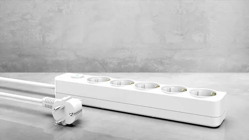 INCA Steckdosenleiste 5x 16A 230VMax.3680WLED 1.50m ws