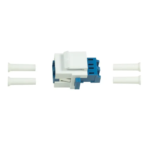 Logilink Keystone Modular Verbinder LC-Duplex Single blweiß
