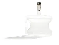 DURABLE Ausweishalter reXycle 2 Karten mit Clip, 25 Stück - Detailfarbe: Transparent - Funktionen Ausweishalter: Clip