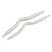Prym Zopfmusternadel Grau, 2.50 + 4.00 mm - Verpackungseinheit: 2 Stück - Detailfarbe: Grau - Produkttyp: Zopfmusternadel