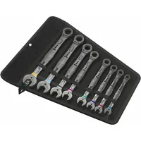 Wera Ringgabelschlüssel-Set 6000 Joker 8 Imperial Set 1 - Produkttyp Handwerkzeug: Ratschen-Ringmaulschlüssel - Anzahl Teile: 8 Teile - Schlüsselweite: 8-19 mm