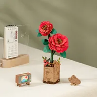 RoboTime Bausatz Red Camellia 113-teilig - Modell Art: Dekoration