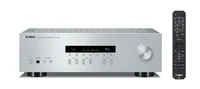 Yamaha Stereo-Receiver R-S202DAB Silber - Radio Tuner: FM - DAB+ - Detailfarbe: Silber - Audioausgänge: 6 -3-mm-Klinke - Cinch - Audioeingänge: Bluetooth - Cinch