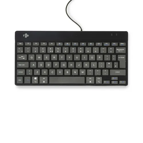 R-Go Tastatur Compact Break UK-Layout verkabelt schwarz