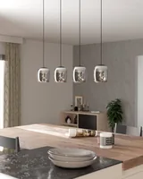 EGLO Leuchten Pendelleuchte CIAMPINO schwarz exkl. E27 4x28W - Betriebsart: Netzbetrieb - Lampensockel: E27 - Farbtemperatur Kelvin: Je nach Leuchtmittel - Gesamtleistung: 112 W - Farbwiedergabeindex CRI: 0 - Dimmbar: nicht dimmbar