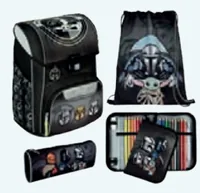 Scooli Schulrucksack-Set EasyStart Star Wars, 5-teilig - Altersempfehlung ab: 6 Jahren - Wasserabweisend: Ja - Detailfarbe: Schwarz - Gewicht: 980 g - Volumen: 19 l - Motiv: Star Wars