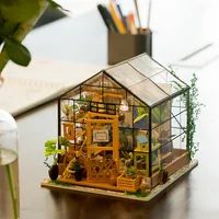 ROBOTIME DG104 DIY-Miniatur-Haus/Bücherecke DIY-Miniaturhaus