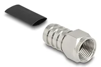 DELOCK F Stecker zum Crimpen RG-59 mit schrumpfschlauch