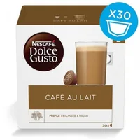 Nescafé Kaffeekapseln Dolce Gusto Café Au Lait 30 Stück - Entkoffeiniert: Nein - Produktionsland: Indonesien - Packungsgrösse: 30 Stück - Geschmacksrichtung: Keine - Getränkeart: Milchkaffee - Kaffeeart: NESCAFÉ Dolce Gusto