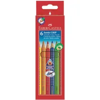 FABER-CASTELL Farbstifte Jumbo Grip 110906 6-farbig