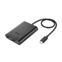 I-TEC USB C to Dual DisplayPort VideoAdapter 2x DisplayPort 4K Ultra HD compatible with Thunderbolt 3