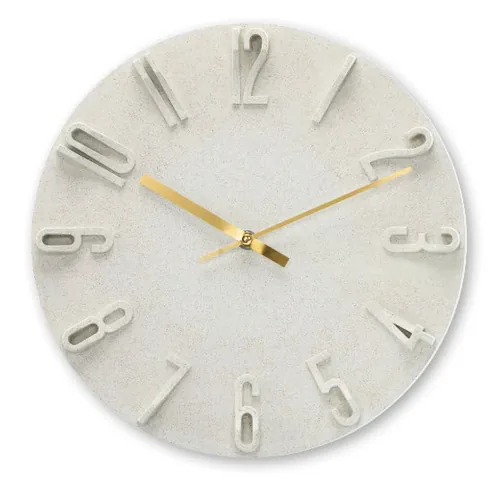 Hama Wanduhr Korfu beige    30cm 3D Ziffern                185880