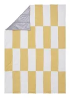 Urbanara Picknickdecke Tamina 180 x 120 cm - Sandgelb / Naturweiss - Breite: 120 cm - Material: Polyester - Baumwolle - Länge: 180 cm - Farbe: Gelb - Sportart: Outdoor