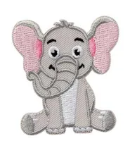 Mono-Quick Aufbügelbild Elefant 1 Stück - Breite: 5.1 cm - Länge: 5.8 cm - Motiv: Elefant - Anzahl Stück: 1 Stück