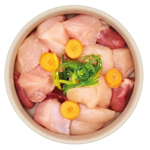 Pure Nature Nassfutter Junior Kaninchen&Huhn, 150 g - Tierbedürfnis: Wachstum & Trächtigkeit - Geschmacksrichtung: Kaninchen - Geflügel - Zertifikate: Keine Zertifizierung - Fleischsorte: Kaninchen - Huhn - Packungsgrösse: 150 g - Futtereigenschaft: Getre