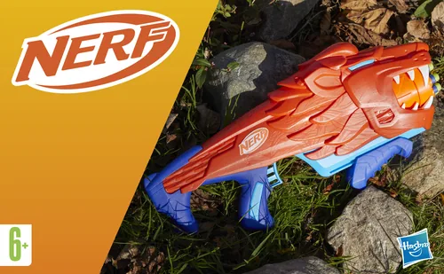 NERF Junior Wild Lionfury - Waffentyp: Gewehr - Altersempfehlung ab: 6 Jahren - Geschossart: Dart - Motorisierter Dartabschuss: Nein