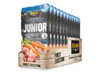 Belcando Nassfutter Finest Selection Junior, 125g - Tierbedürfnis: Appetit anregend - Geschmacksrichtung: Geflügel - Zertifikate: Keine Zertifizierung - Fleischsorte: Huhn - Futtereigenschaft: Getreidefrei - Ohne künstliche Zusätze - Hoher Fleischanteil -