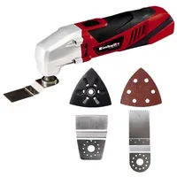 Einhell Multifunktionswerkzeug TC-MG 220/1 E - Ausstattung: Ohne Zubehör - Set: Nein - Produktkategorie: Multifunktionswerkzeug - Werkzeugaufnahme: 4-Pin-Werkzeugaufnahme - Akkusystem: Netzbetrieb (kein Akku) - Funktionen: Schaben - Softgriff