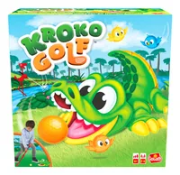 Max Bersinger Kinderspiel Kroko Golf -DE- - Sprache: Deutsch - Kategorie: Aktionsspiel - Geschicklichkeitsspiel - Altersempfehlung ab: 4 Jahren - Spieldauer: 20 min - Min. Anzahl Spieler: 2 - Max. Anzahl Spieler: 4