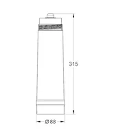 GROHE Kartusche Blue Filter S-Size - Material: Stahl - Geeignet für: Küchenarmatur - Farbe: Weiss - Blau
