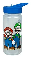 Scooli Trinkflasche Super Mario 500 ml, Transparent/Blau - Material: Kunststoff - Eigenschaften: Keine Eigenschaft - Zertifikate: Keine Zertifizierung - Spülmaschinenfest: Nein - Volumen: 500 ml - Farbe: Transparent - Blau