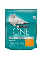 Purina ONE Trockenfutter Adult Huhn & Vollkorn, 800 g - Tierbedürfnis: Knochen & Knorpel - Haut & Fell - Geschmacksrichtung: Geflügel - Zertifikate: Keine Zertifizierung - Fleischsorte: Huhn - Packungsgrösse: 0.8 kg - Futtereigenschaft: Keine besondere Fu