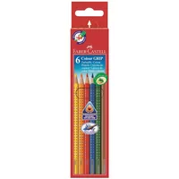FABER-CASTELL Farbstifte Colour Grip 112406 6 Farben