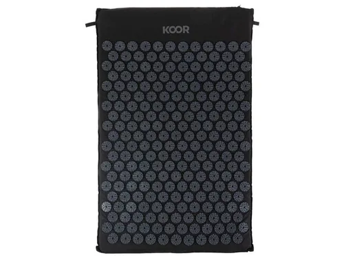 KOOR Akupressurmatte mit Kissen Schwarz - Art: Akupressurmatte - Körperbereich: Füsse - Rücken - Kopf - Hände - Produktkategorie: Sonstiges - Detailfarbe: Schwarz