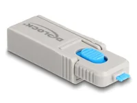 Delock DisplayPort Port Blocker Set 4 Stück mit Verschlusswerkzeug - Kabeltyp: Adapter - Videoanschluss Seite A: DisplayPort - Videoanschluss Seite B: Keiner