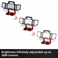 Einhell Professional Akku-Lampe TP-CL 18/3000 Li Set – Solo - Leuchten Kategorie: Akku-Leuchte - Anwendungsbereich: Werkstatt - Leuchtmittel mitgeliefert: Ja - Zusätzliche Ausstattung: Ein/Aus-Schalter - ergonomischer Tragegriff - Leuchtmittel: LED - Schu