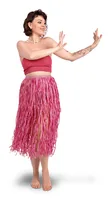 Partydeco Raffia Rock Hawaii Pink, 77 cm - Packungsgrösse: 1 Stück - Produkttyp: Partyaccessoire - Material: Bast - Detailfarbe: Pink - Motto: Sommer