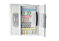WEDO Schlüsselschrank mit Zahlencode, 32 Schlüssel - Produkttyp: Schlüsselschrank - Widerstandsfähigkeit: Schmutz - Wassergeschützt - Detailfarbe: Grau