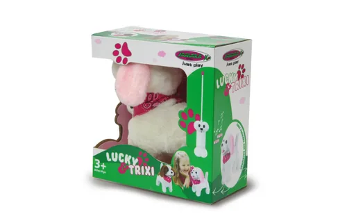 Jamara Plüschhund Trixi RC WeißRosa 27MHz