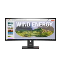 86,4cm/34"" (3440x1440) Lenovo ThinkVision T34WD-40 21:9 WQHD VA Curved 4ms 120Hz HDMI DisplayPort USB-C USB-A RJ45 VESA Kensington