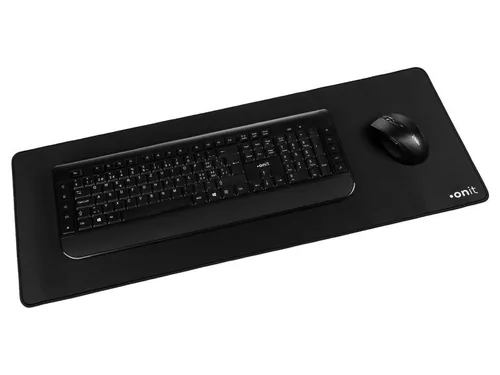 onit Mausmatte Pro Schwarz - Tiefe: 300 mm - Breite: 780 mm - Detailfarbe: Schwarz - Form: Eckig - Höhe: 3 mm - Handgelenkauflage: Nein