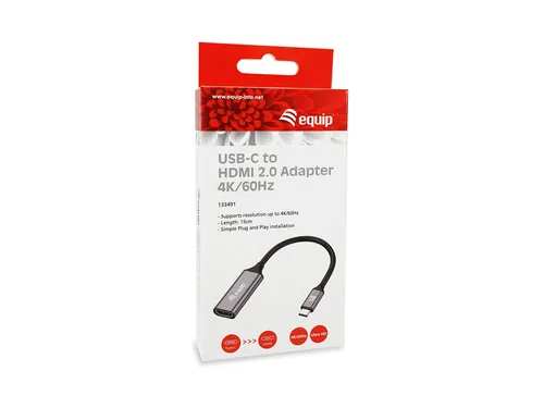 Equip Adapter USB-C->HDMI2.0 StBu 4K 60Hz 0.15m PVC