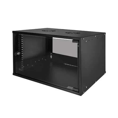 Logilink 19"" Wandschrank ECO, 6 HE, montiert, schwarz