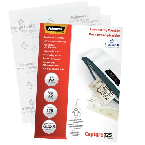FELLOWES Laminiertasche A5 5396101 glanz, 125my 25 Stk