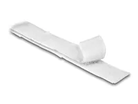 Delock Klettband 1 m x 20 mm mit Haft- und Flauschband, Weiss - Breite: 20 mm - Länge: 1 m - Produkttyp: Klettband - Ausstattung Kabelmanagement: Zuschneidbar - Selbstklebend - Verpackungseinheit: 1 Stück - Material: Kunststoff