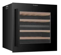 Trisa Einbauweinkühlschrank Dual Zone Schwarz, Rechts - Beleuchtung: Ja - Energieeffizienzklasse EnEV 2020: Keine - Bauart: Einbaugerät - Einbaunormen: EU 60 - Tiefe: 59 cm - Einbaumodell: Ja