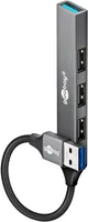 Goobay 74456 interface hub USB 3.2 Gen 1 (3.1 Gen 1) Type-A 5000 Mbit/s Light grey