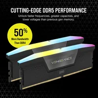 DIMM 16 GB DDR5-5200 (2x 8 GB) Dual-Kit (schwarz, CMH16GX5M2B5200C40, Vengeance RGB, INTEL XMP)