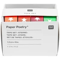 Rico Design 300484 craft tape 10 m Gold, Green, Orange, Pink, Red